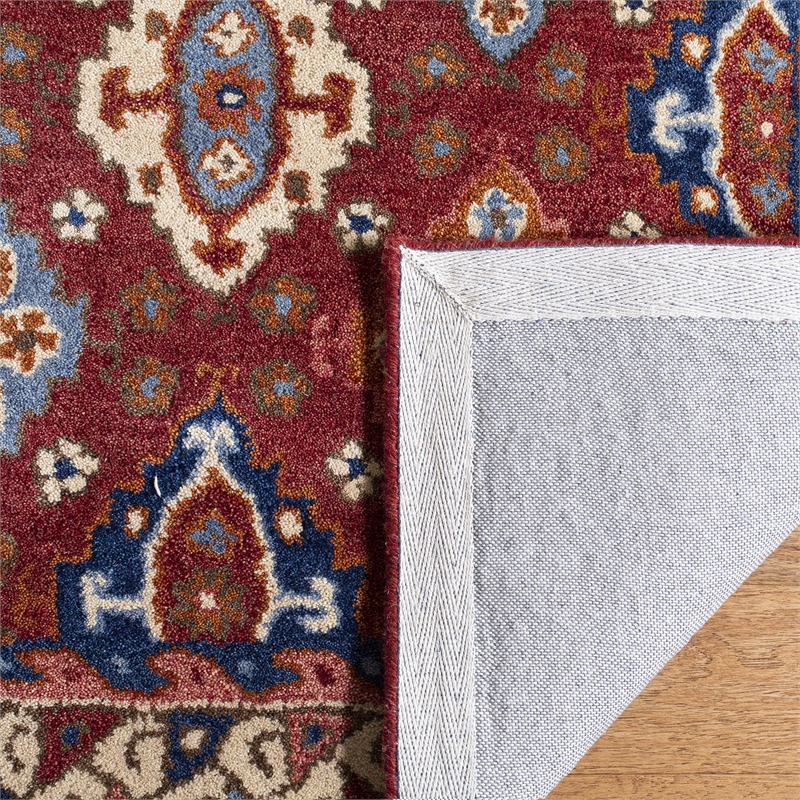 Safavieh Antiquity 2' x 3' Hand Tufted Wool Rug in Red and Blue