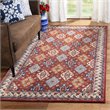 Safavieh Antiquity 3' x 5' Hand Tufted Wool Rug in Red and Blue