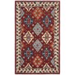 Safavieh Antiquity 3' x 5' Hand Tufted Wool Rug in Red and Blue