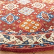Safavieh Antiquity 6' Round Hand Tufted Wool Rug in Red and Blue