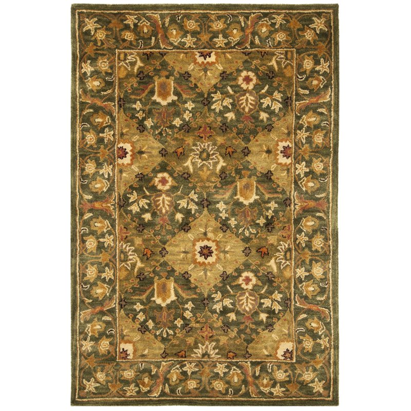 Safavieh Antiquity 4' x 6' Hand Tufted Wool Rug in Olive