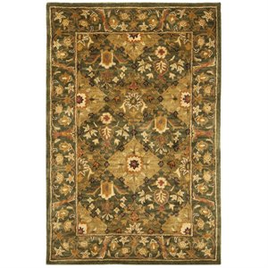 Safavieh Antiquity 4' x 6' Hand Tufted Wool Rug in Olive