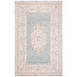 Safavieh Aubusson 5' x 8' Hand Tufted Wool Rug in Blue and Pink