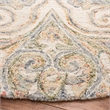 Safavieh Aubusson 6' Round Hand Tufted Wool Rug in Ivory and Green