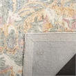 Safavieh Aubusson 6' Square Hand Tufted Wool Rug in Ivory and Yellow