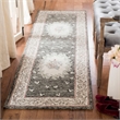 Safavieh Aubusson 8' x 10' Hand Tufted Wool Rug in Ivory and Charcoal