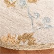 Safavieh Blossom 6' Round Hand Tufted Wool Rug in Beige and Sage