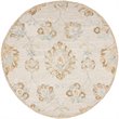 Safavieh Blossom 6' Round Hand Tufted Wool Rug in Beige and Sage