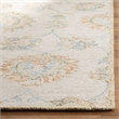 Safavieh Blossom 6' Square Hand Tufted Wool Rug in Beige and Sage