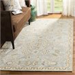 Safavieh Blossom 4' x 6' Hand Tufted Wool Rug in Slate and Beige