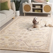 Safavieh Blossom 5' x 8' Hand Tufted Wool Rug in Slate and Beige