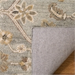 Safavieh Blossom 6' Round Hand Tufted Wool Rug in Slate and Beige