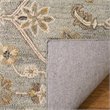 Safavieh Blossom 6' Square Hand Tufted Wool Rug in Slate and Beige
