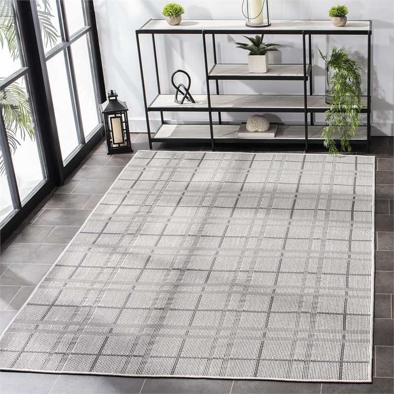 Safavieh Bermuda 9' x 12' Rug in Ivory and Gray