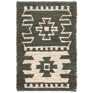 Safavieh Bohemian 2' x 3' Hand Loomed Jute Rug in Gray and Beige