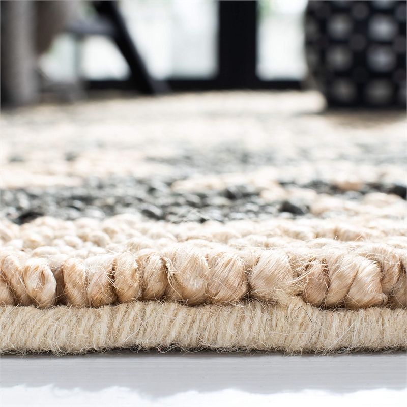 Safavieh Bohemian 5' x 8' Hand Loomed Jute Rug in Gray and Beige