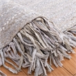 Safavieh Braided 5' Round Hand Woven Rug in Light Gray