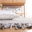Safavieh Braided 6' Round Hand Woven Rug in Light Gray