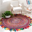 Safavieh Braided 3' Round Hand Woven Rug