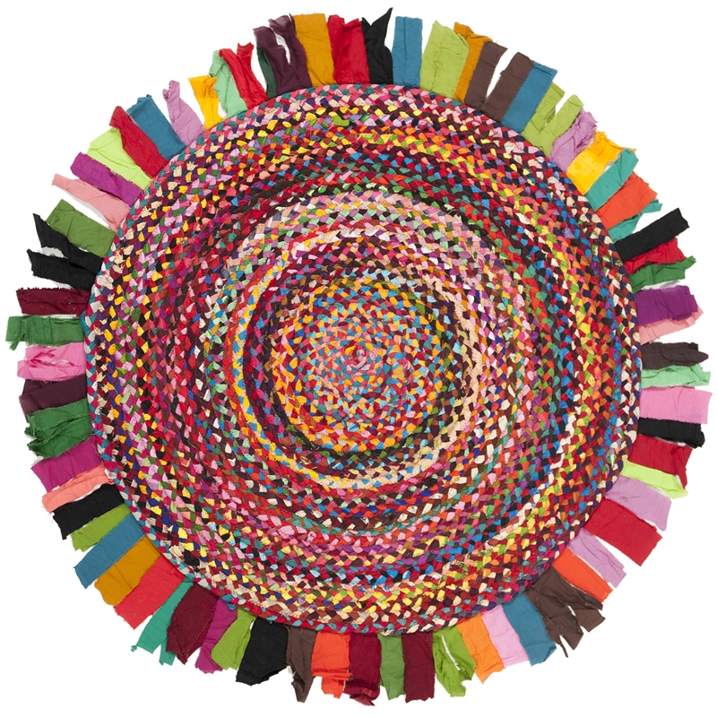 Safavieh Braided 3' Round Hand Woven Rug
