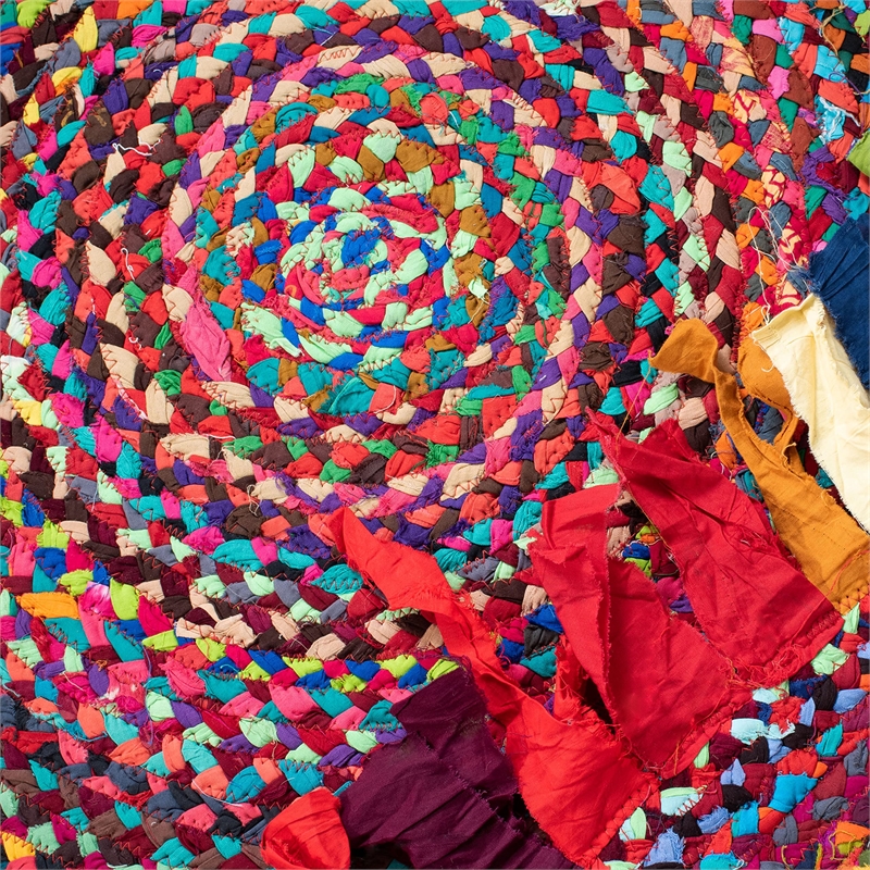 Safavieh Braided 3' Round Hand Woven Rug