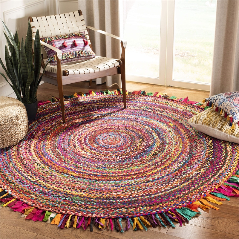 Safavieh Braided 5' Round Hand Woven Rug