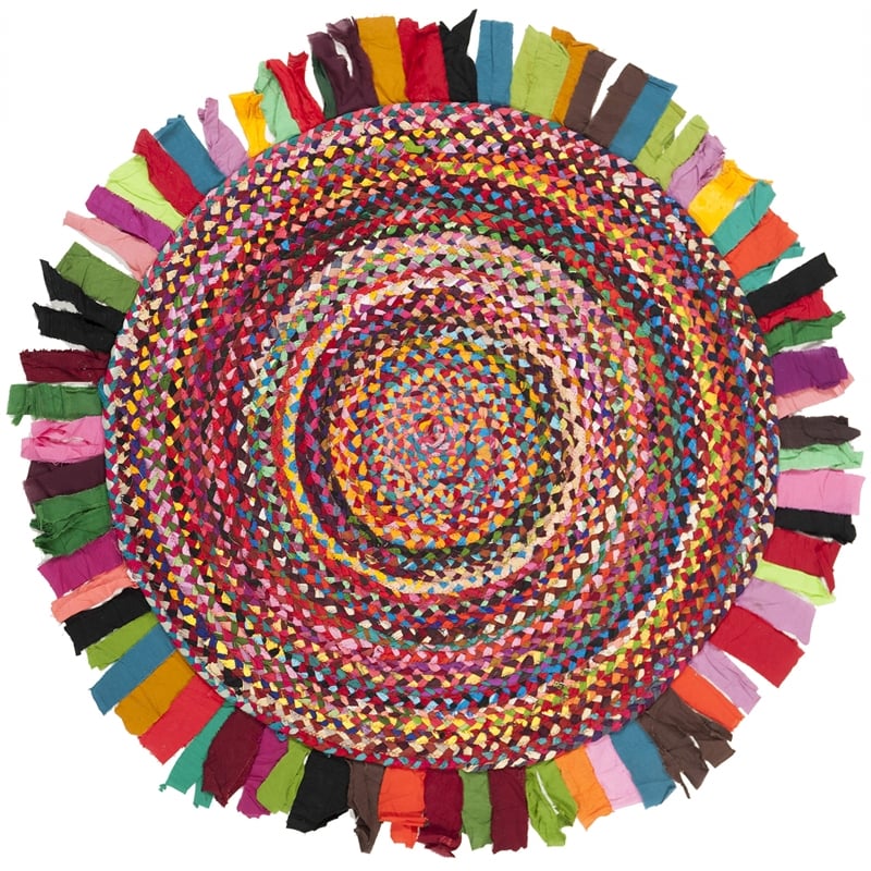 Safavieh Braided 5' Round Hand Woven Rug