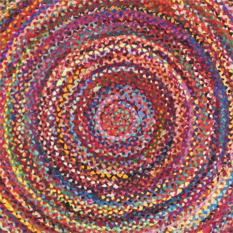 Safavieh Braided 6' Round Hand Woven Rug