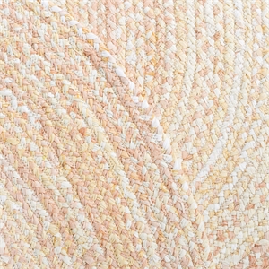 Safavieh Braided 3' Round Hand Woven Rug in Beige
