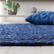 Safavieh Braided 6' Round Hand Woven Rug in Navy and Black