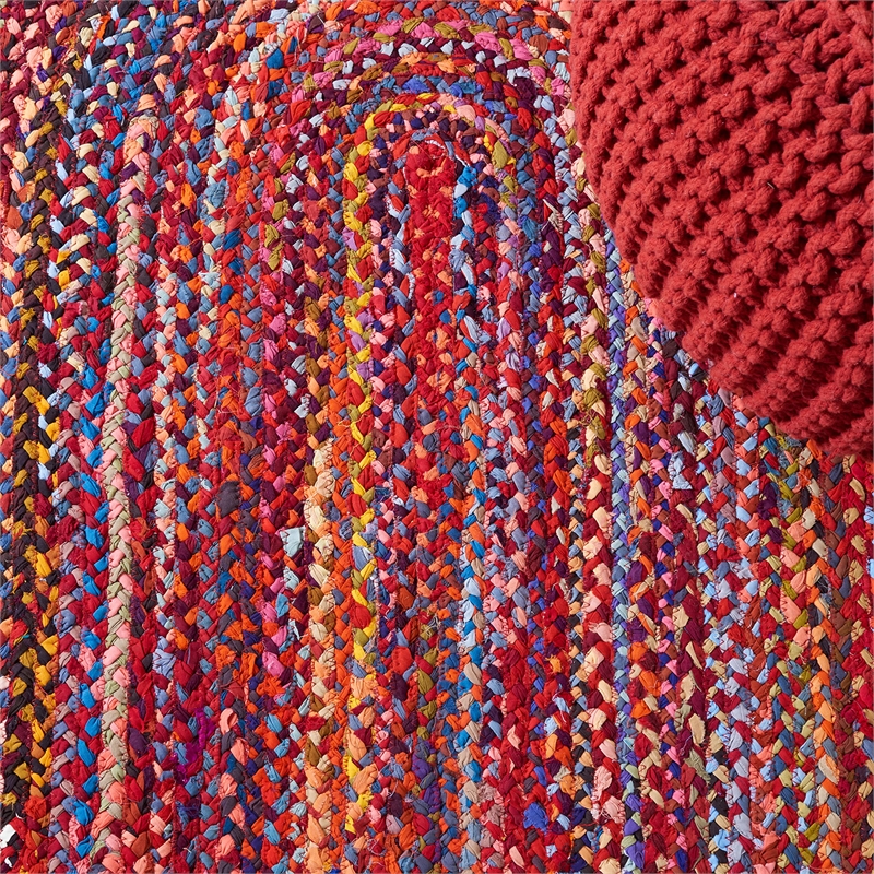 Safavieh Braided 3' Round Hand Woven Rug