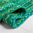 Safavieh Braided 5' Round Hand Woven Rug in Green