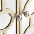 Safavieh Kaia Mirrored Accent Chest in Antique Beige