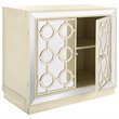 Safavieh Kaia Mirrored Accent Chest in Antique Beige
