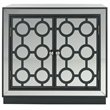 Safavieh Kaia Mirrored Accent Chest in Steel Teal