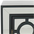 Safavieh Kaia Mirrored Accent Chest in Steel Teal