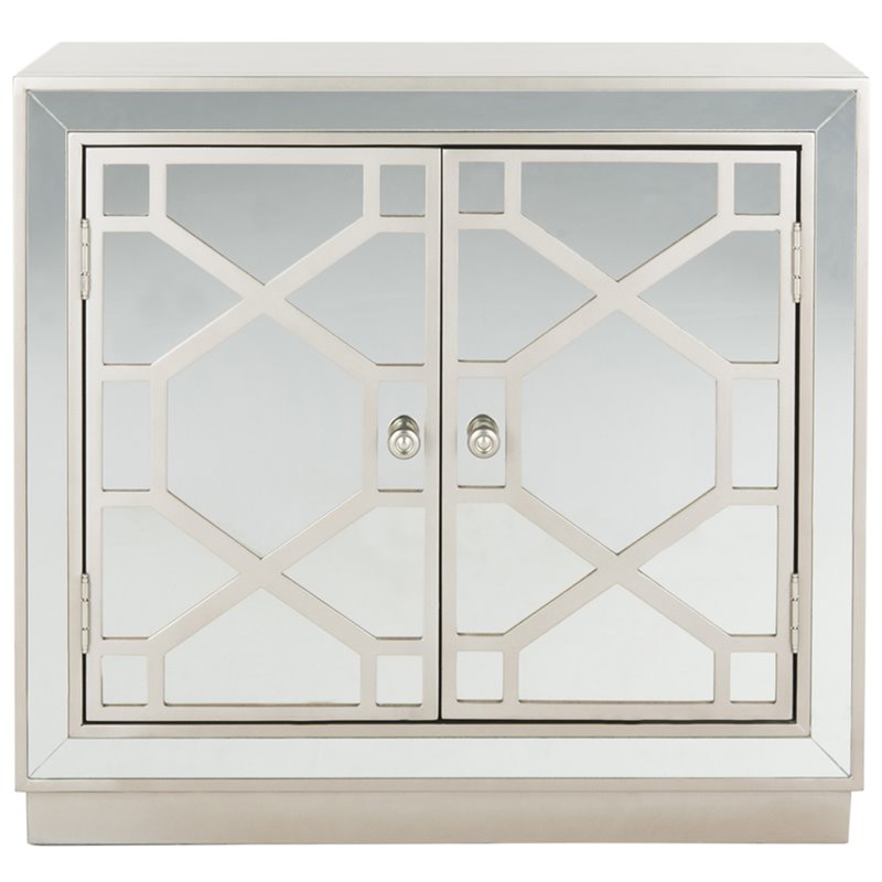 Safavieh Juniper Mirrored Accent Chest in Champagne