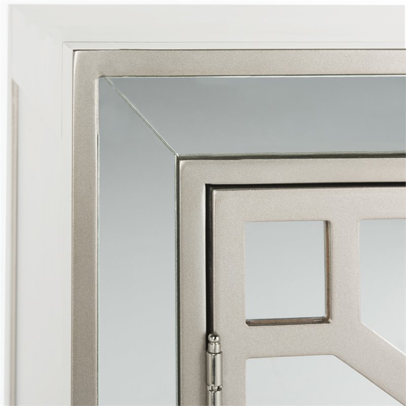 Safavieh Juniper Mirrored Accent Chest in Champagne
