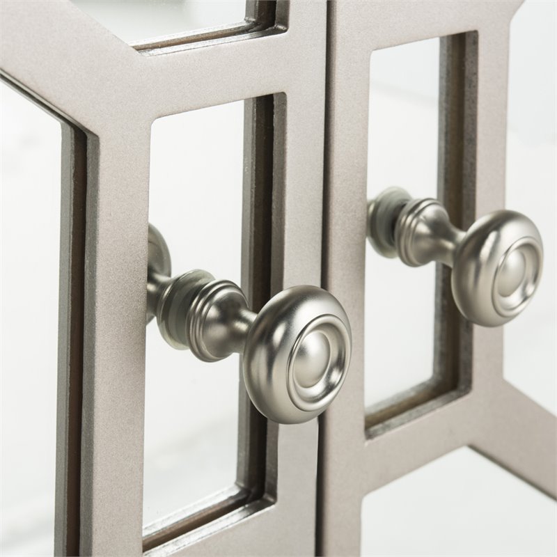 Safavieh Juniper Mirrored Accent Chest in Champagne