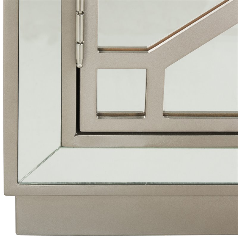 Safavieh Juniper Mirrored Accent Chest in Champagne