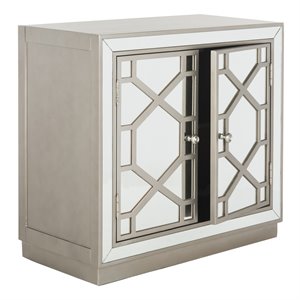 Safavieh Juniper Mirrored Accent Chest in Champagne