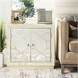 Safavieh Juniper Mirrored Accent Chest in Antique Beige