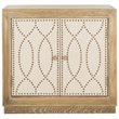 Safavieh Yuna Accent Chest in Rustic Oak and Beige