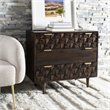 Safavieh Zinnia 3 Drawer Accent Chest in Walnut