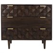 Safavieh Zinnia 3 Drawer Accent Chest in Walnut