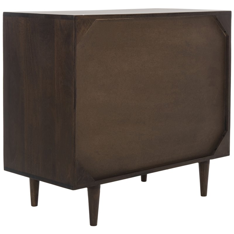 Safavieh Zinnia 3 Drawer Accent Chest in Walnut