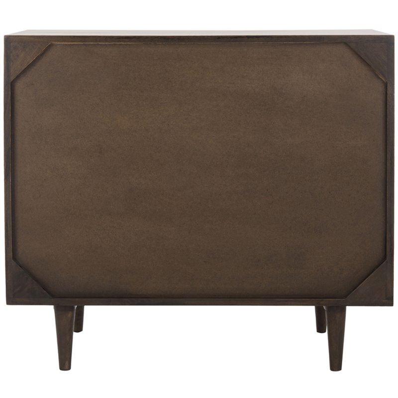 Safavieh Zinnia 3 Drawer Accent Chest in Walnut