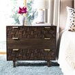 Safavieh Zinnia 3 Drawer Accent Chest in Walnut