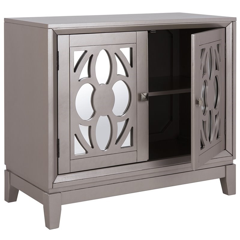 Safavieh Shannon Mirrored Accent Chest in Champagne