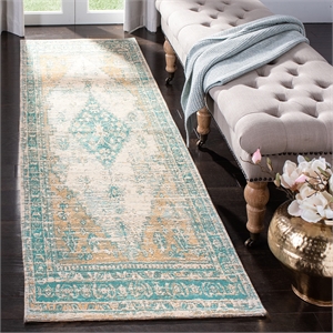Safavieh Classic Vintage 2'3&quot x 8' Runner Rug in Aqua